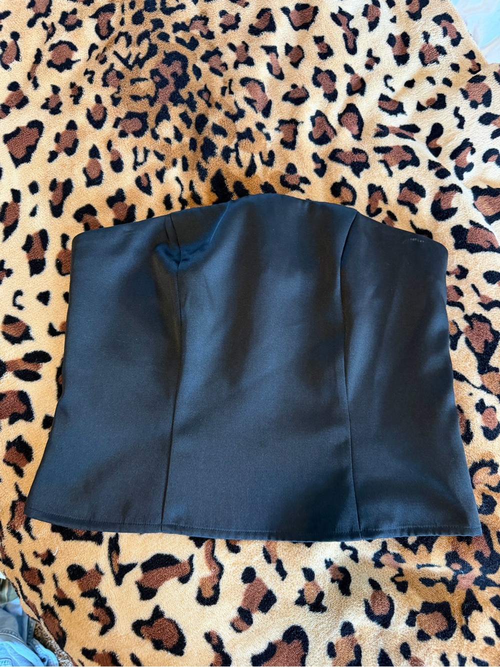 a new day Black Strapless Bustier Top